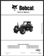 Bobcat TL2660 VersaHANDLER® TTC, Telescopic Handler Service Manual (7282535) (SN B3ZJ11001-B3ZJ99999)