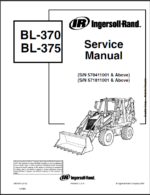 Bobcat BL370 Backhoe Loader Service Manual (6901973) (SN 570411001-570499999)