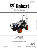 Bobcat CT1025 Compact Tractor Service Manual (7412977) (SN B56Y11001-B56Y99999)