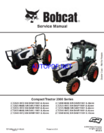 Bobcat CT2025 Compact Tractor Service Manual (7371865) (SN B4VH11001-B4VH99999)