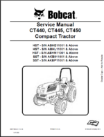 Bobcat CT450 Compact Tractor Service Manual (6987079) (SN ABHM11001-ABHM99999)