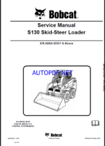 Bobcat S130 Loader Service Manual (6987053) (SN A8KA60001-A8KA99999)