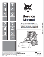 Bobcat 742 Loader Service Manual (6566109) (SN 509411001-509417999)