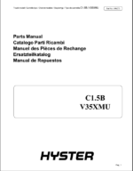 Hyster C1.5B V35XMU Forklift Parts Manual