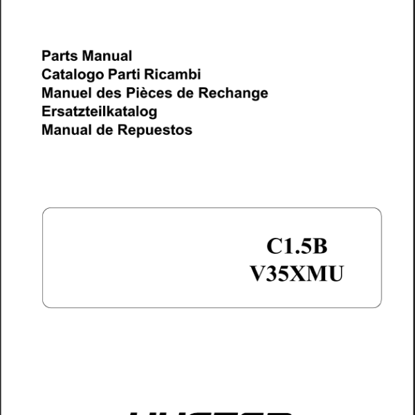 Hyster C1.5B V35XMU Forklift Parts Manual