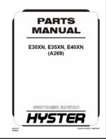 Hyster E30XN, E35XN, E40XN (A269) Parts Manual