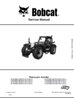 Bobcat TL3060 VersaHANDLER® TTC, Telescopic Handler Service Manual (7282535) (SN B3YE11001-B3YE99999)