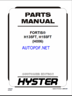 Hyster H135FT, H155FT (H006) Forklift Parts Manual