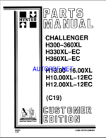 Hyster H300, H360XL, H330XL-EC, H360XL-EC, H13.00, H16.00XL, H10.00XL,-12EC, H12.00XL-12EC (C19) Challenger Forklift Parts Manual