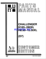 Hyster H165-280XL, H8.00, H12.00XL (D7) Forklift Parts Manual