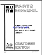 Hyster H40, H50, H60XL, H2.00, H2.50, H3.00XL (B177) Forklift Parts Manual