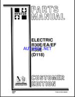 Hyster E30E, R30EA, R30EF, R35E (D118) Forklift Parts Manual