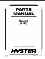 Hyster R30XMS (C174) Forklift Parts Manual
