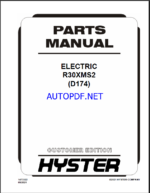 Hyster R30XMS2 (D174) Forklift Parts Manual