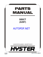 Hyster S50CT (A267) Forklift Parts Manual