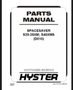 Hyster S25-35XM; S40XMS (D010) Forklift Parts Manual