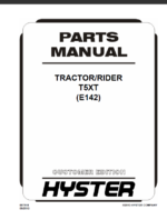 Hyster T5XT (E142) Tractor Rider Parts Manual