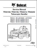 Bobcat TL3570 VersaHANDLER® TTC, Telescopic Handler Service Manual (7283184) (SN B3ZT11001-B3ZT99999)