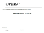 Hyster UT15, UT18P Forklift Parts Manual