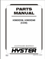 Hyster H360XD36, H360XD48 (C238) Forklift Parts Manual