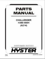 Hyster H360-450H(A214) Challenger Forklift Parts Manual