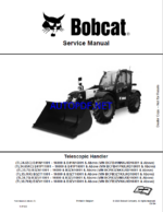 Bobcat TL3870 VersaHANDLER® TTC, Telescopic Handler Service Manual (7283184) (SN B3ZV11001-B3ZV99999)