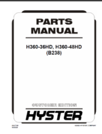 Hyster H360-36HD, H360-48HD (B238) Forklift Parts Manual