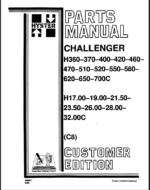 Hyster H360, H370, H400, H420, H460, H470, H510, H520, H550, H580, H620, H650, H700C, H17.00, H19.00, H21.50, H23.50, H26.00, H28.00, H32.00C (C8) Forklift Parts Manual