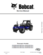 Bobcat TL3060 VersaHANDLER® TTC, Telescopic Handler Service Manual (7282521) (SN B3G714000-B3G799999)