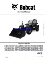 Bobcat TL3870 VersaHANDLER® TTC, Telescopic Handler Service Manual (7283184) (SN B3ZU11001-B3ZU99999)