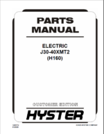 Hyster J30-40XMT2 (H160) Forklift Parts Manual
