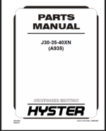 Hyster J30, J35, J40XN (A935) Forklift Parts Manual