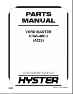 Hyster HR45-48EC (A228) Forklift Parts Manual