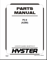 Hyster H1050HD-CH, H1150HD-CH (E117) Challenger Forklift Parts Manual