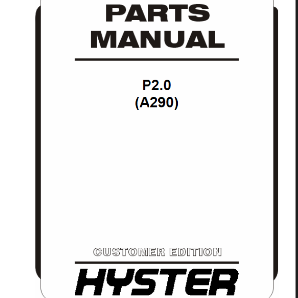 Hyster H1050HD-CH, H1150HD-CH (E117) Challenger Forklift Parts Manual