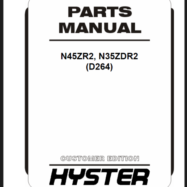 Hyster N45ZR2, N35ZDR2 (D264) Forklift Parts Manual
