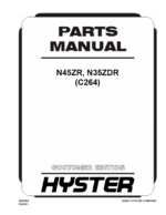 Hyster N45ZR, N35ZDR (C264) Forklift Parts Manual