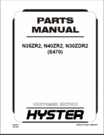Hyster N35ZR2, N40ZR2, N30ZDR2 (E470) Forklift Parts Manual