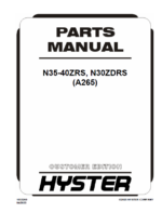 Hyster N35-40ZRS, N30ZDRS (A265) Forklift Parts Manual