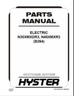 Hyster N30XMXDR3, N45XMXR3 (B264) Forklift Parts Manual