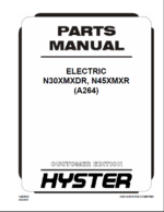 Hyster N30XMXDR, N45XMXR (A264) Forklift Parts Manual