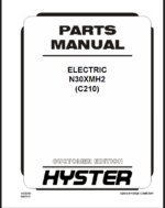 Hyster N30XMH2 (C210) Forklift Parts Manual