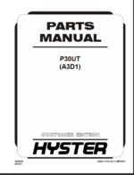 Hyster P30UT(A3D1) Forklift Parts Manual
