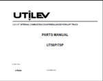 Hyster UT50P, UT70P Forklift Parts Manual