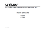 Hyster UT25C, UT30C Forklift Parts Manual