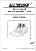 Bobcat S16 Loader Service Manual (7312959) (SN B47F11001-B47F99999)