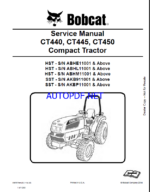 Bobcat CT450 Compact Tractor Service Manual (6987079) (SN ABHM11001-ABHM99999)