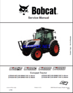 Bobcat CT5550 Compact Tractor Service Manual (7372814) (SN B4W511001-B4W599999)