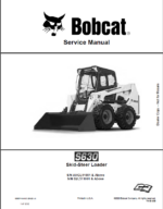 Bobcat S630 Loader Service Manual (6990741) (SN AHGL11001-AHGL99999)