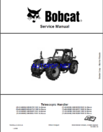 Bobcat TL2660 VersaHANDLER® TTC, Telescopic Handler Service Manual (7282535) (SN B3ZJ11001-B3ZJ99999)